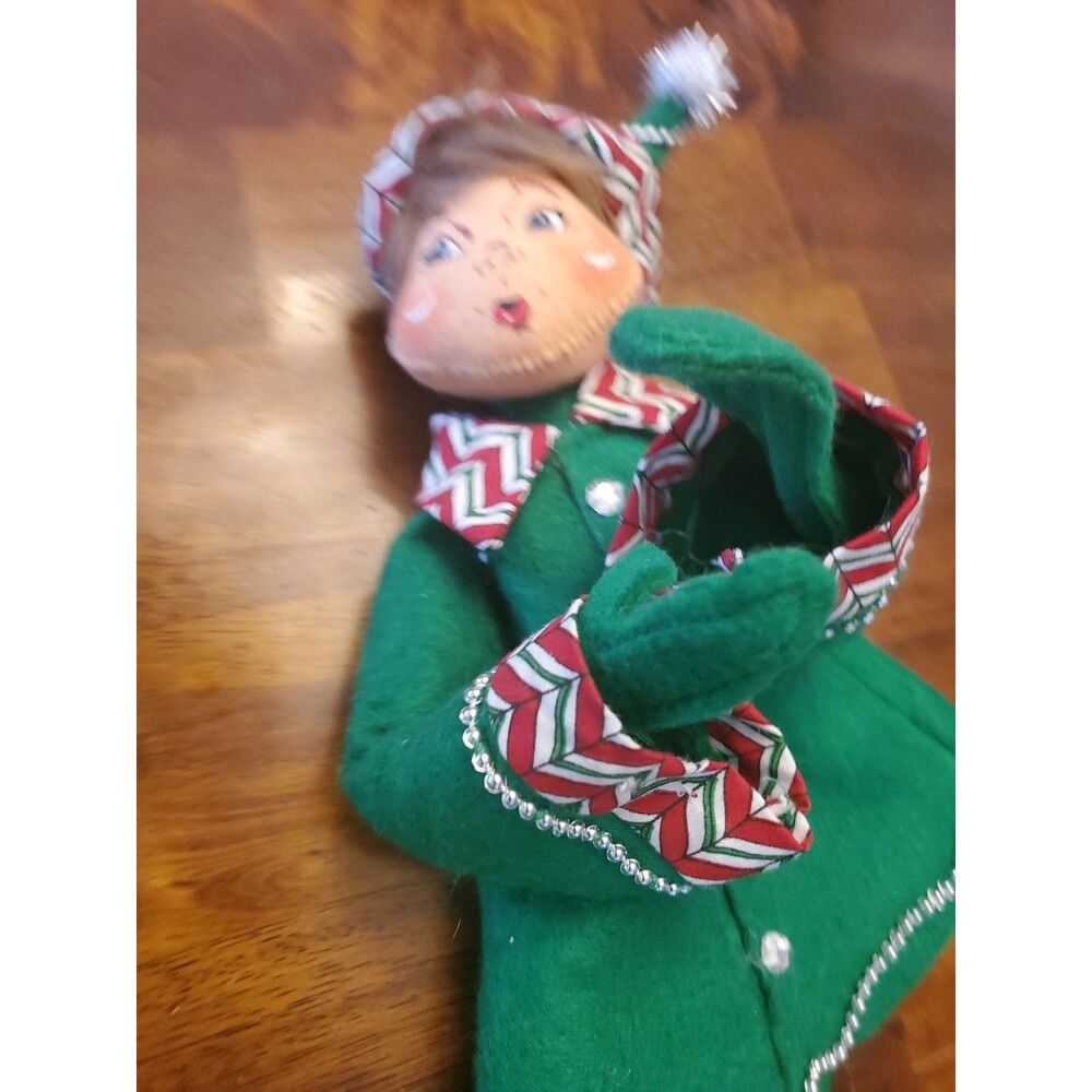 Annalee 2008 Green Elf Christmas Doll Figure 20” Posable Pixie - Picture 5 of 12